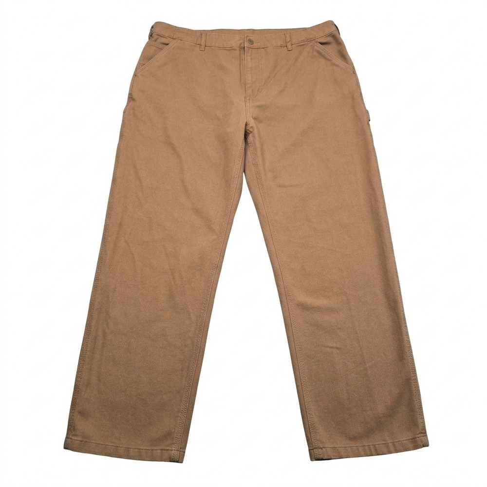 Lost Enterprises Mens 38 Carpenter Pants Brown Cotton Canvas Skater Utility Wide
